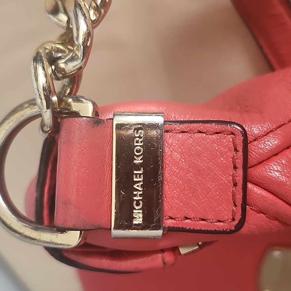 Michael Kors Bedford Flap Coral Tassel Bag - Picture 10 of 16